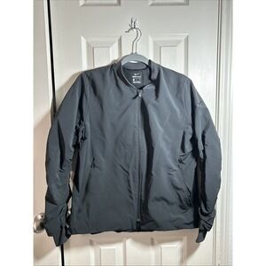 Nike Shield Bomber Jacket Medium Wind Water Resistant Women's Black 930153-010